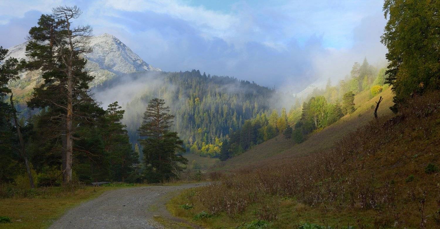 горы осень утро дукка, Александр Жарников