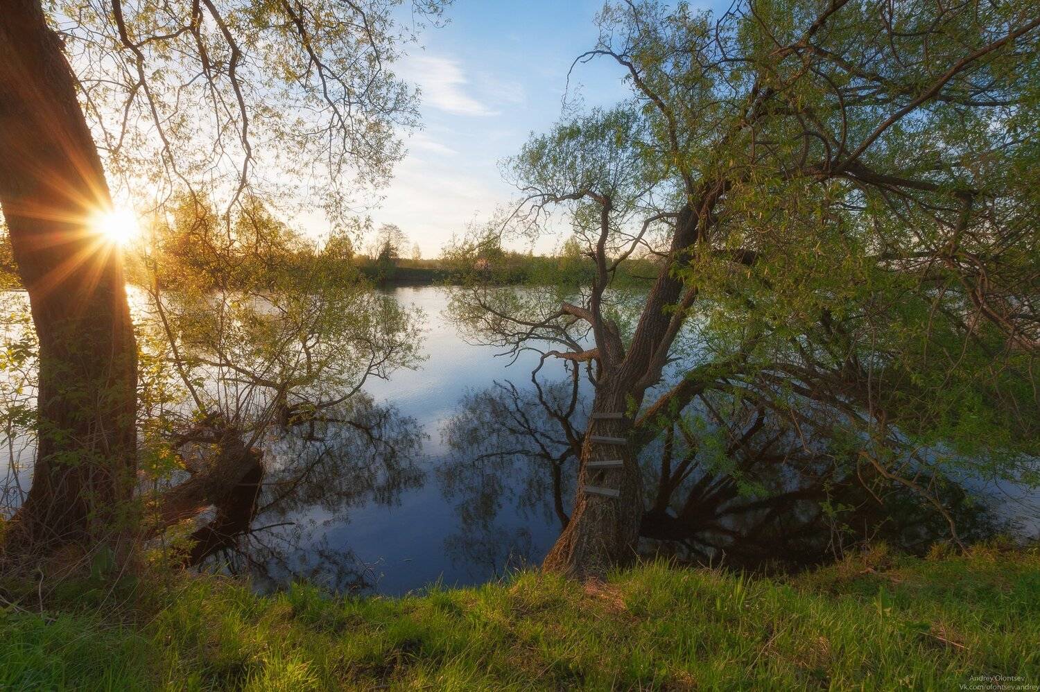 солнце, россия, рассвет, природа, подмосковье, погода, пейзажи, пейзаж, отражение, наукоград, красота, дубна, вода, весна, weather, water, spring, russia, reflection, naukograd, nature, moscow, landscape, dawn, canon dubna, beauty, Андрей Олонцев