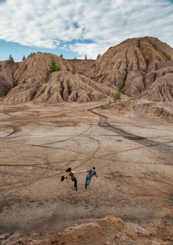 кондуки, терриконы, тула Двое в терриконах фото превью