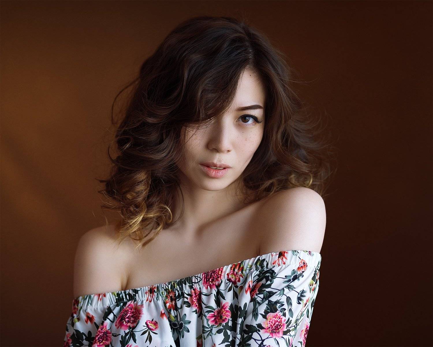 девушка, брюнетка, красивая, глаза, взгляд, молодая, Евгений Сибиряев