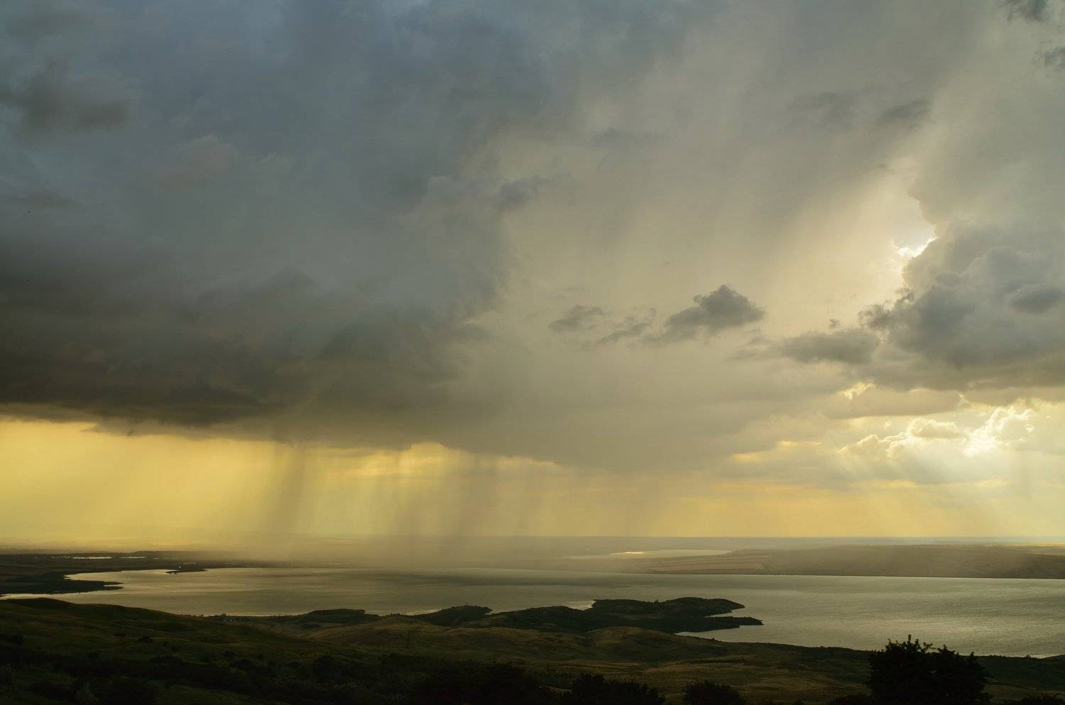 дождь небо вечер тучи, Александр Жарников
