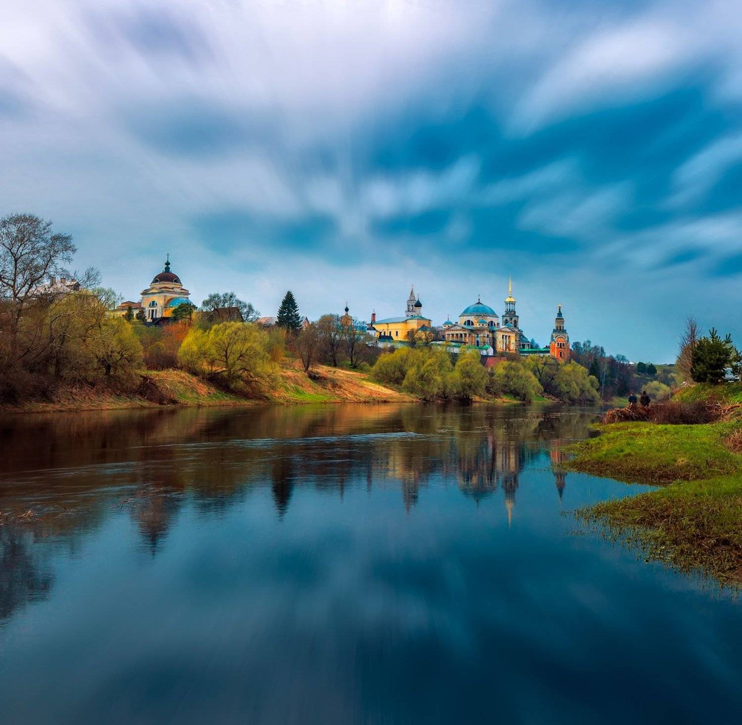 торжок, весна, тверца, отражение, Игорь Шиленок