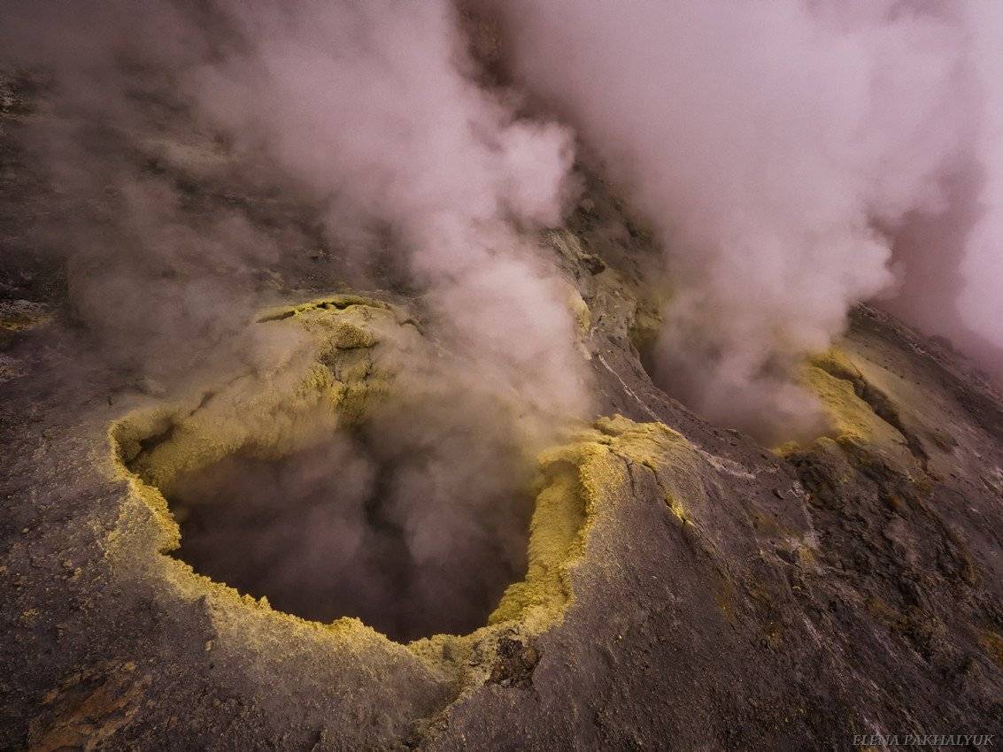 камчатка,россия,вулкан,фумарола,путешествие,фототур,мутновский,природа,пейзаж,кратер,день,дым,туман, пар, Elena Pakhalyuk