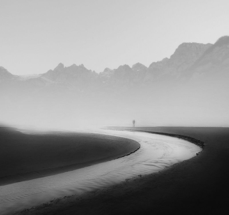 #35photo #black&white #fineart #art To the mountains фото превью