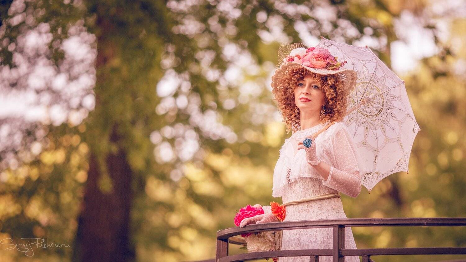 девушка, модель, портрет, парк, цветы, гламур, rekhov, Сергей Рехов