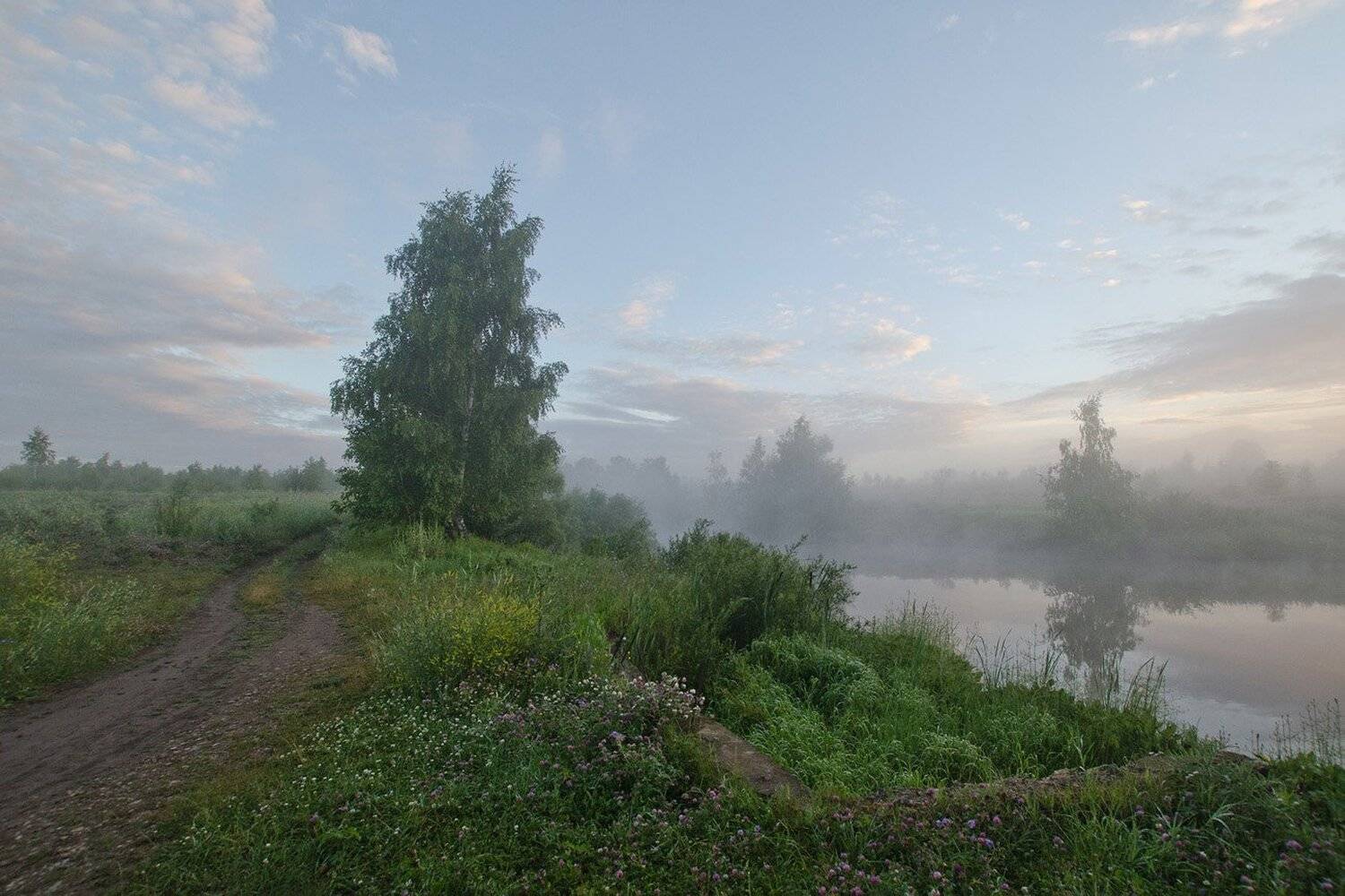 пейзаж, утро, рассвет, Михаил Агеев