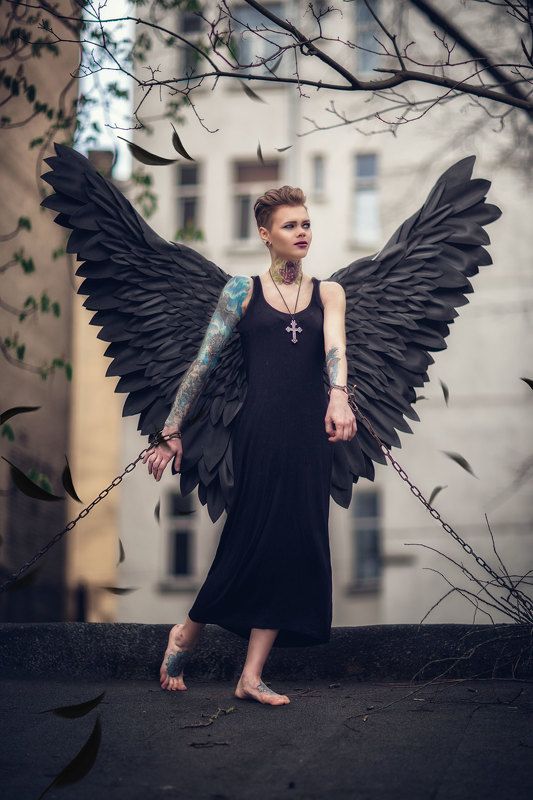 Падший Ангел Fallen Angel Чёрные крылья Fallen Angel ( Падший Ангел) фото превью