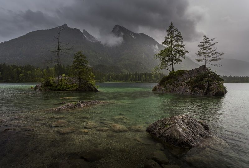 озеро, Хинтерзее, горы, Германия Озеро Хинтерзее. Германия. фото превью