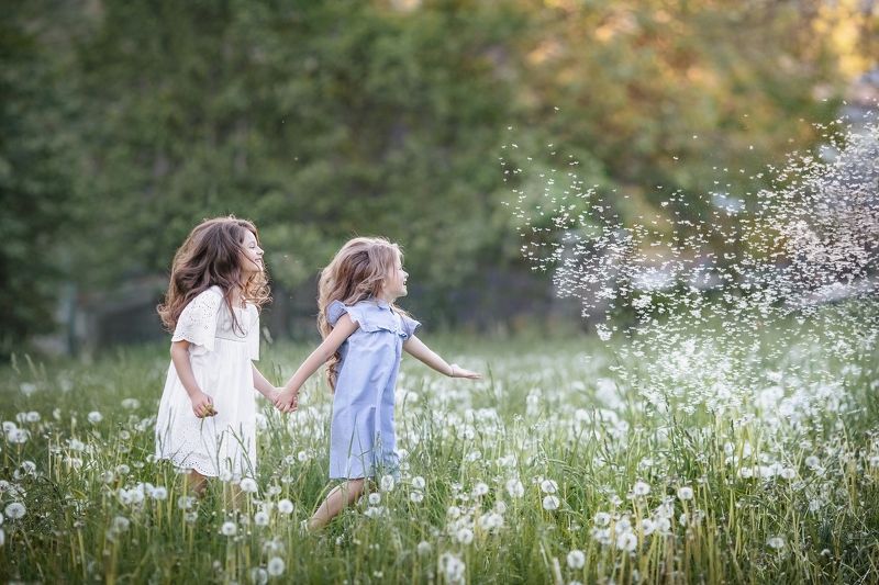 Ловим облако из одуванчиков фото превью
