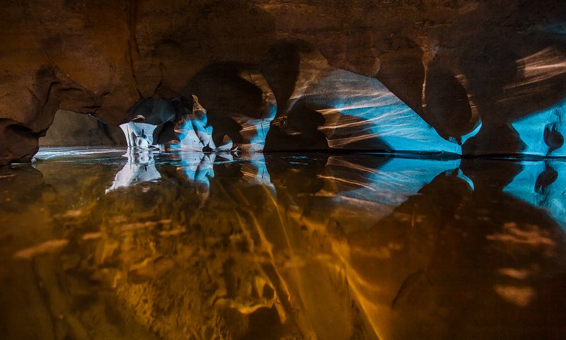 пещера, ночь, свет, цвет, лед Шемахинский Сказ фото превью
