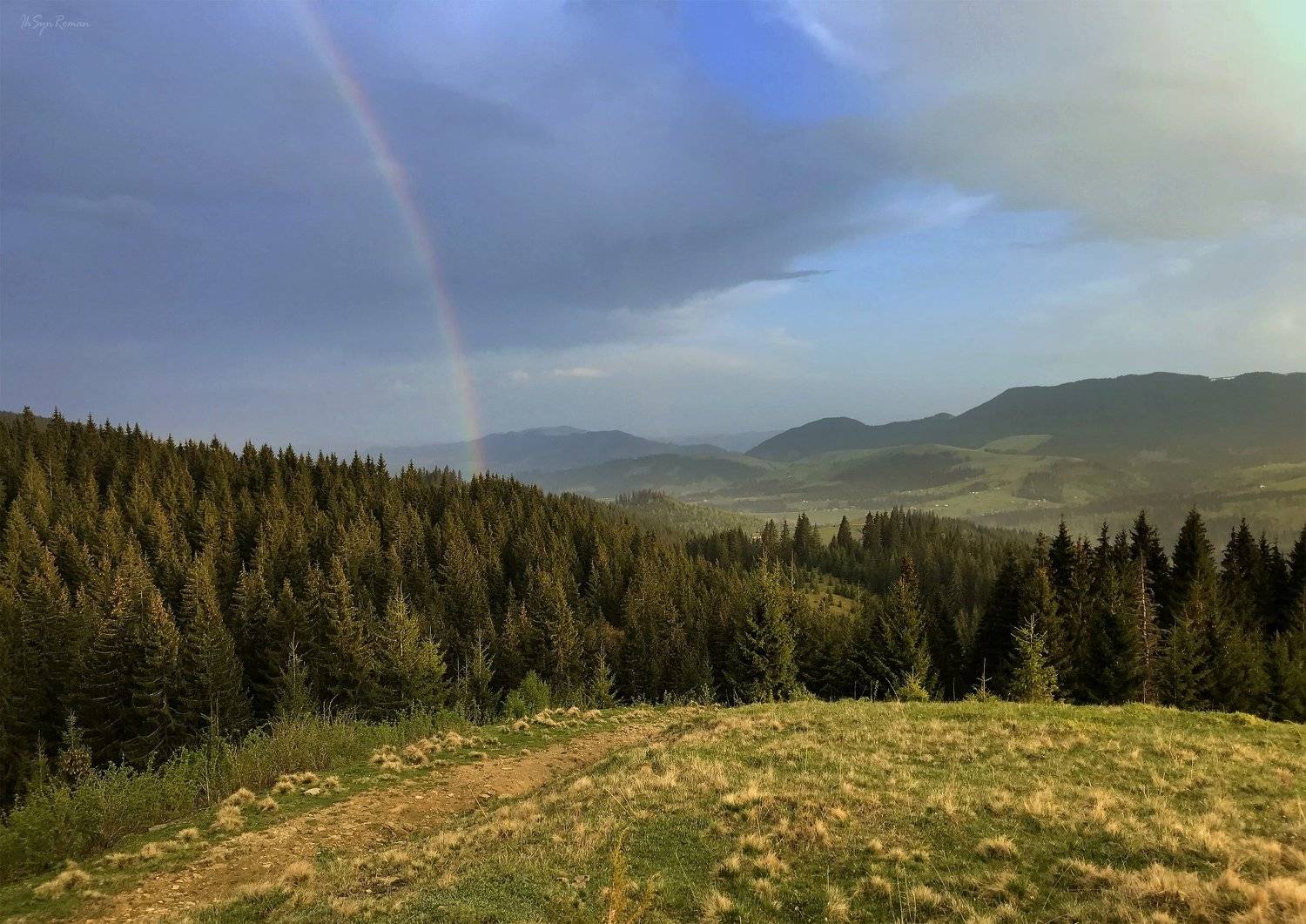 весна,горы,облака,дождь,радуга, Roma  Chitinskiy