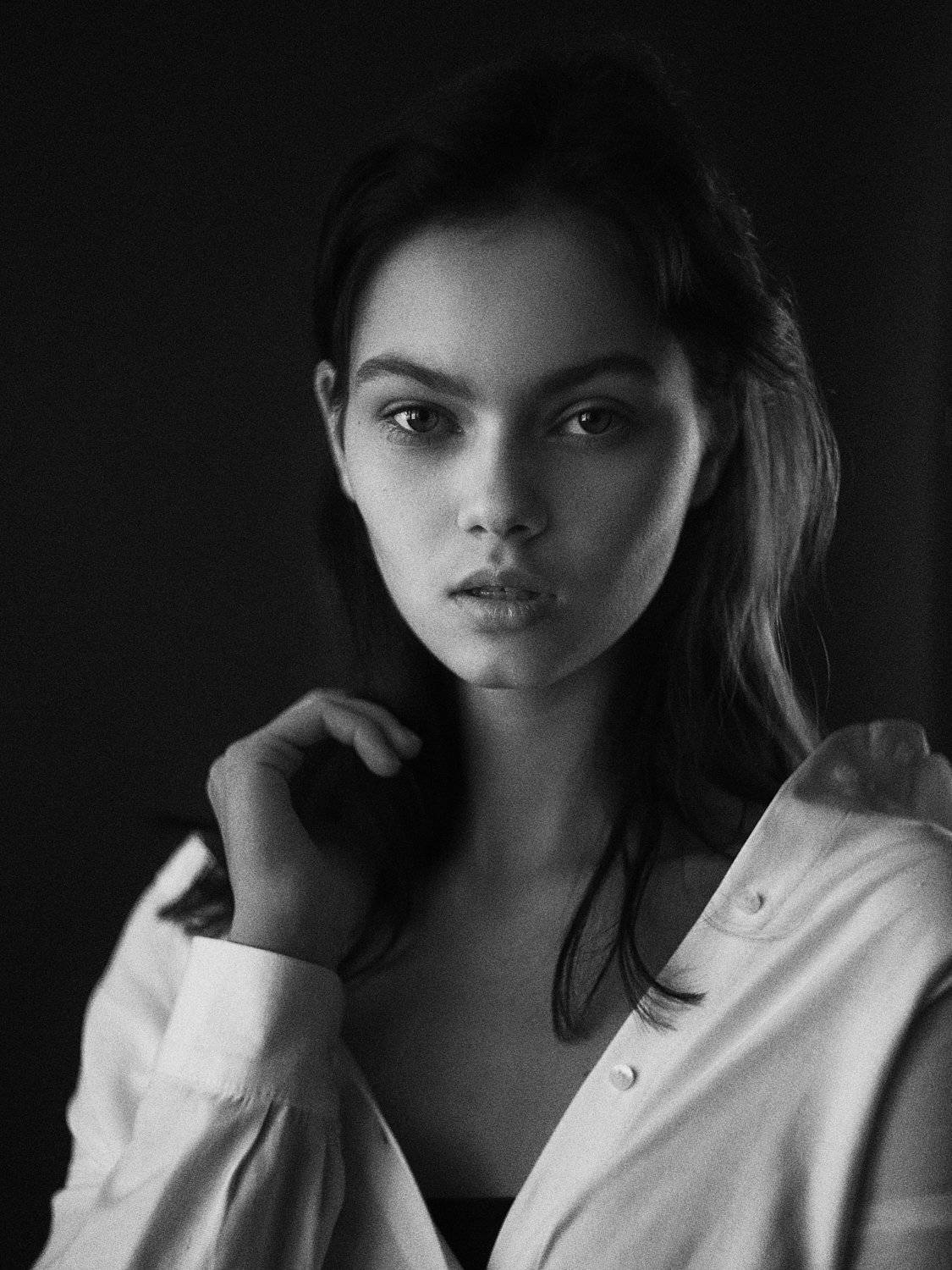 девушка, портрет, чб, Иван Копченов