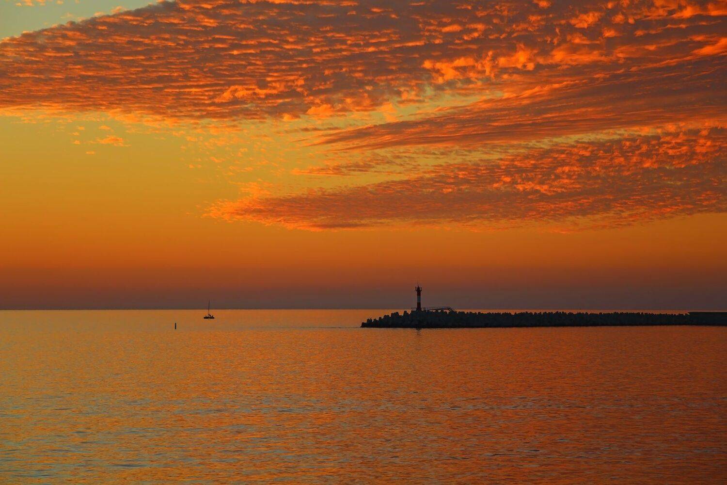 море, закат, Эстелла