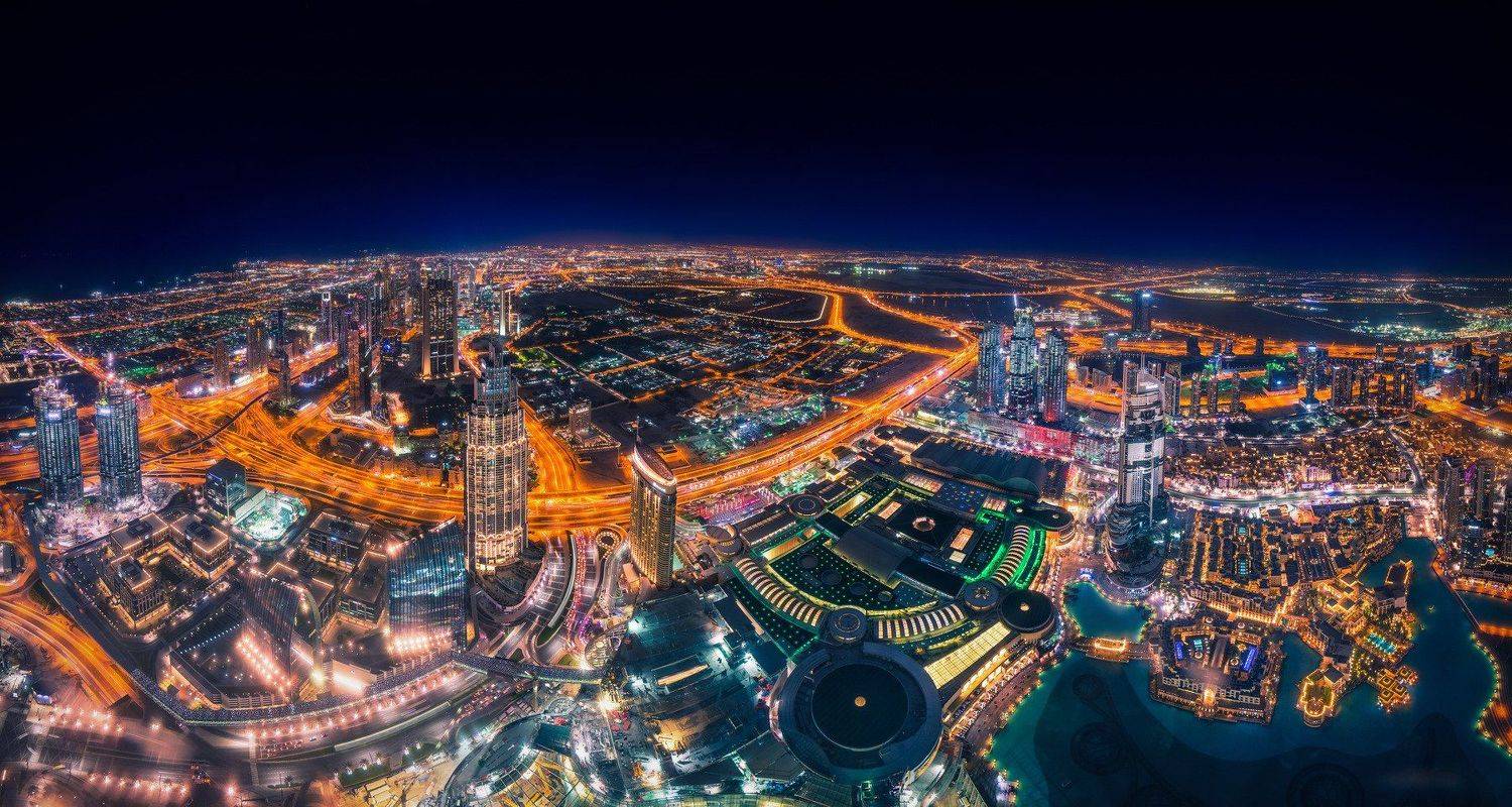 дубай, оаэ, эмираты, город, архитектура, небоскребы, ночь, dubai, uae, cityscape, architecture, Alex Mayer