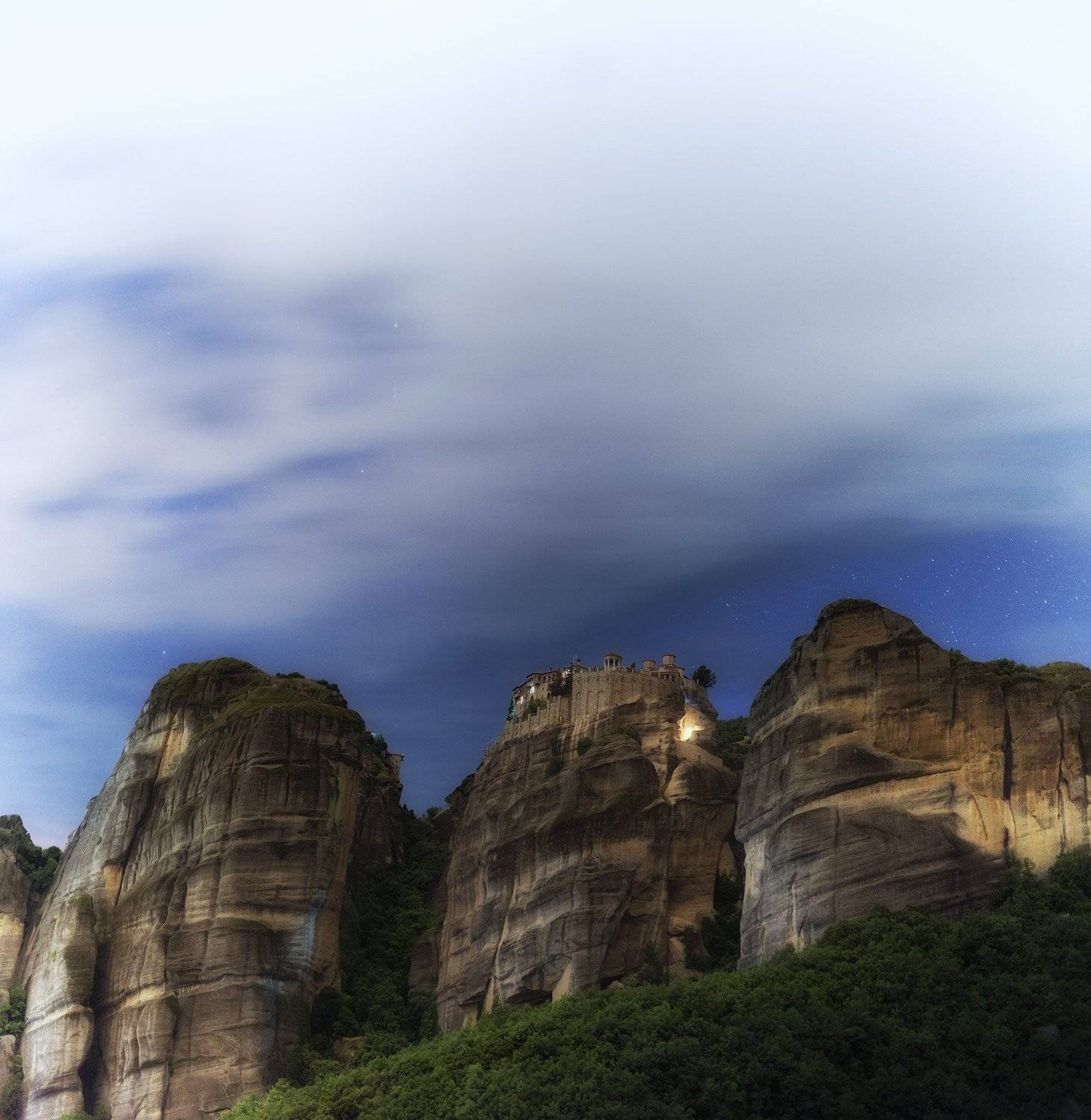 #meteora #rocks #night #mystic #greece #spring , Даниел Балъков