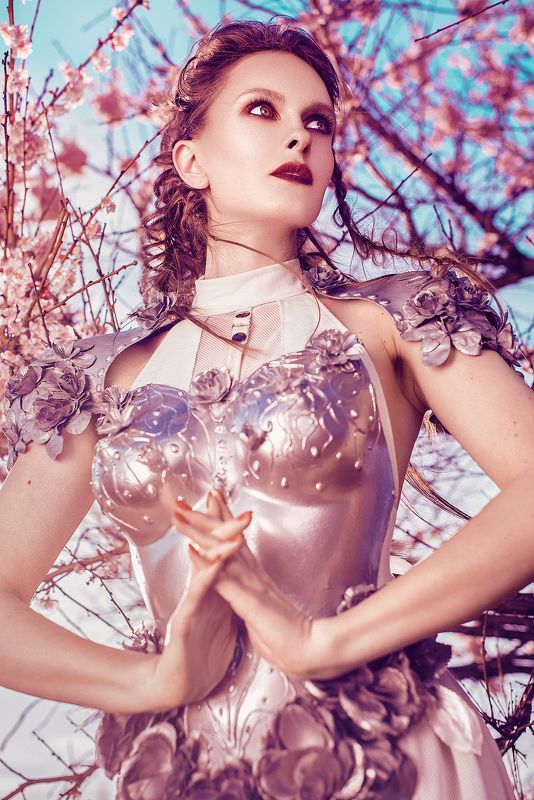 доспехи весна цветение цветы красота фешн фэшн стиль мода  Warrior of Beauty фото превью