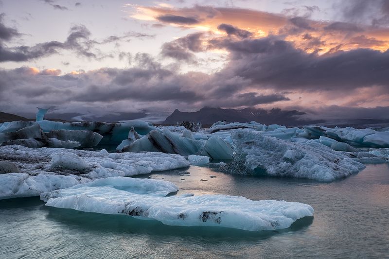 ice,iceland,iceberg,sunset,red,clouds Ice7 фото превью