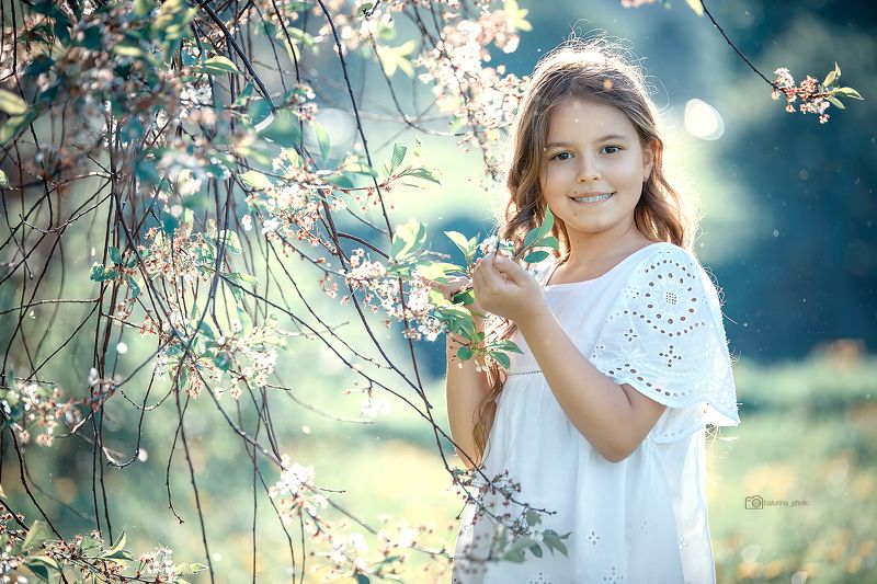 nikon spring garden girl cherry Вишня фото превью