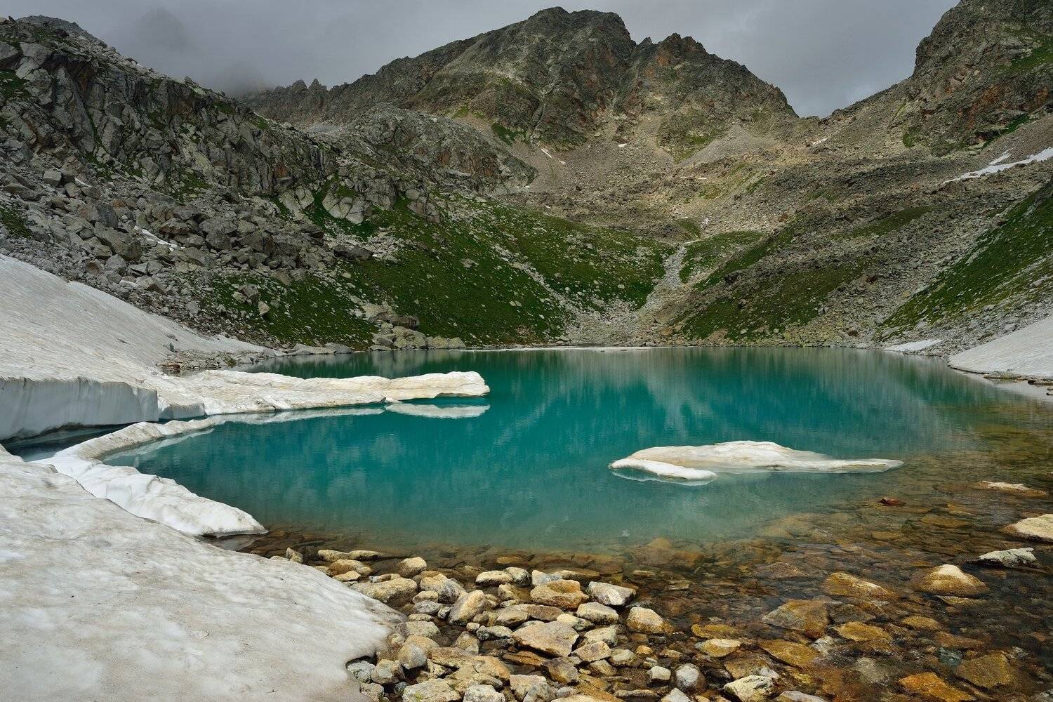 горы озеро лето, Александр Жарников
