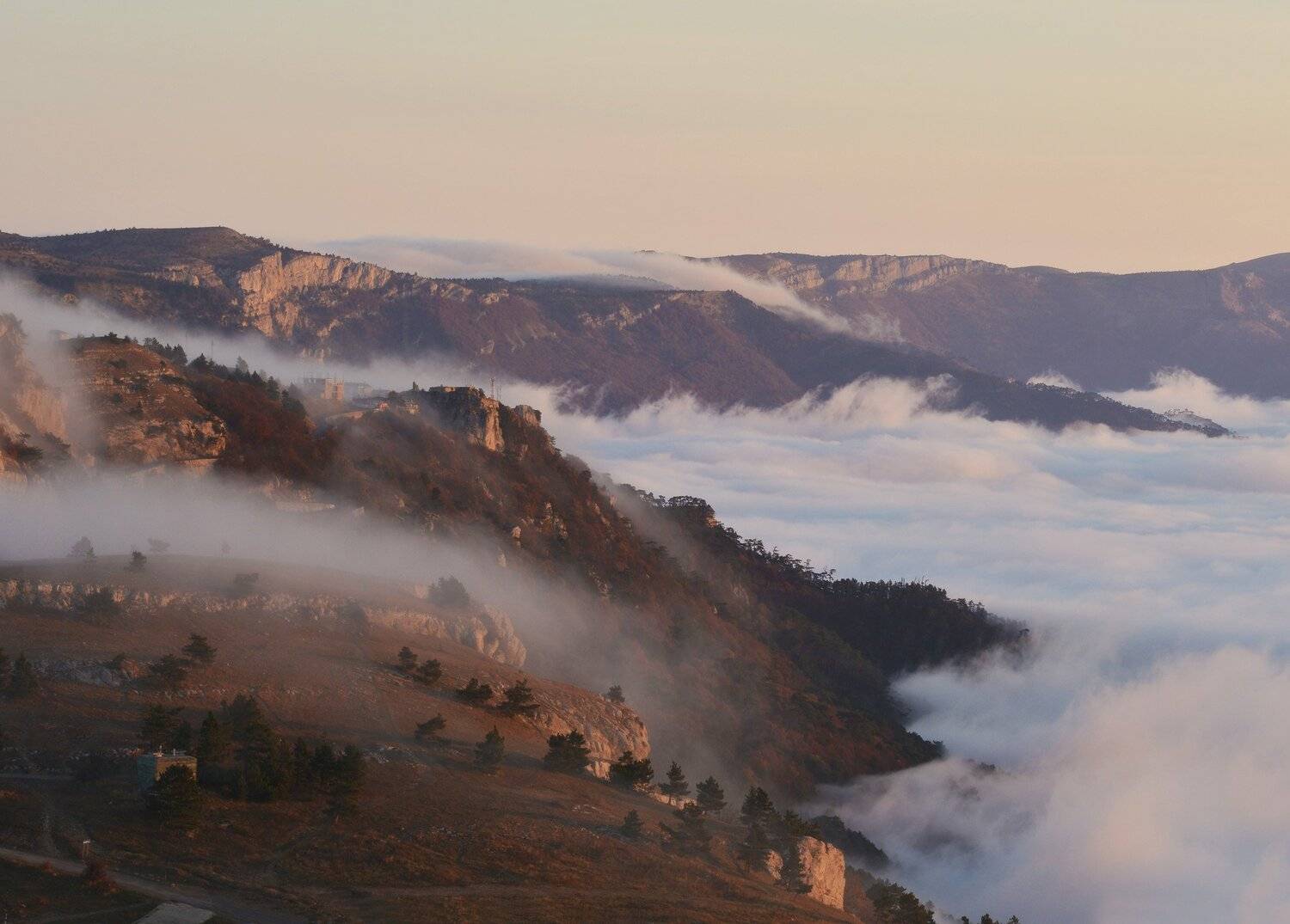 крым, ай-петри, рассвет, облака, Сергей Седов