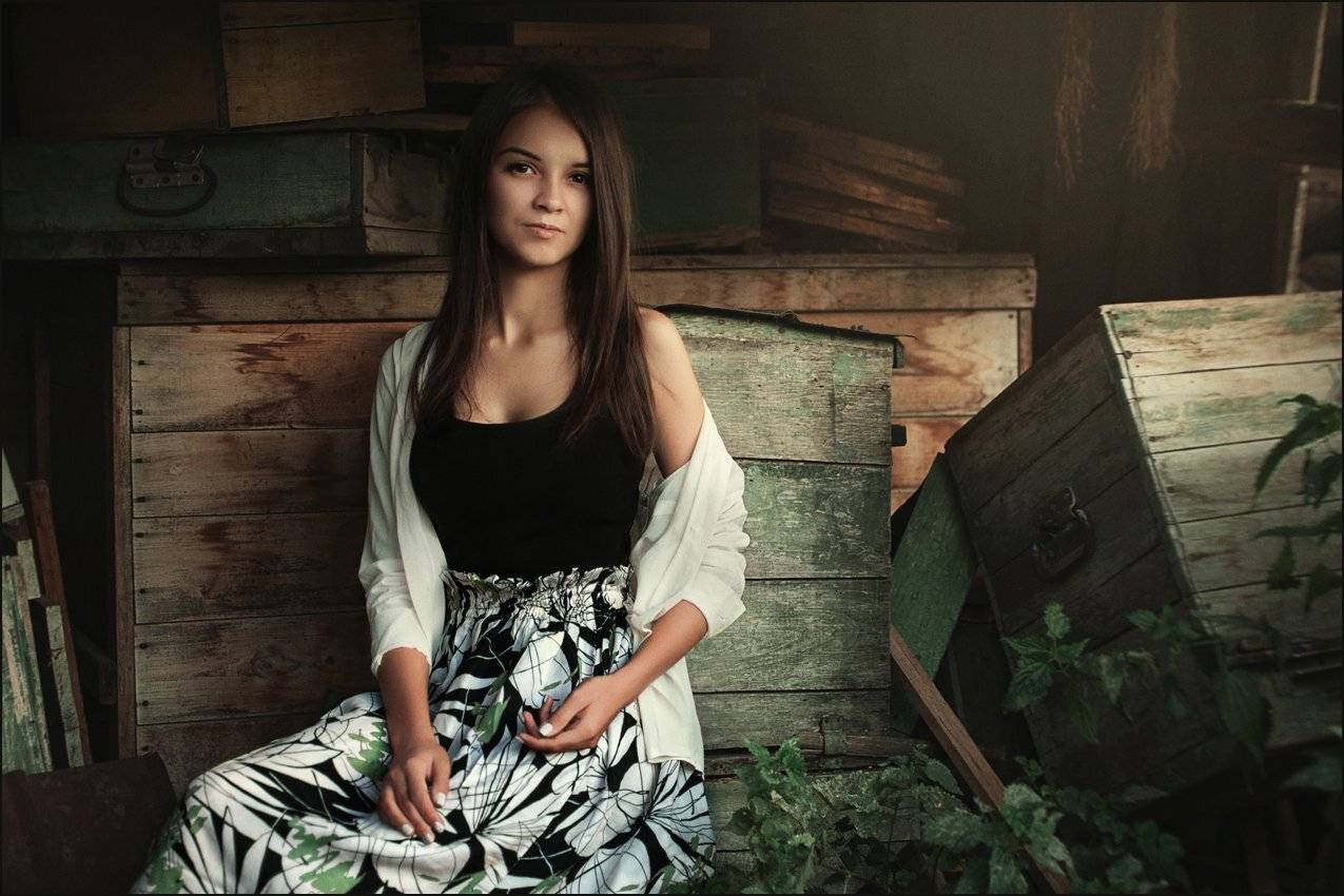 девушка, портрет, Tiana Karpunina