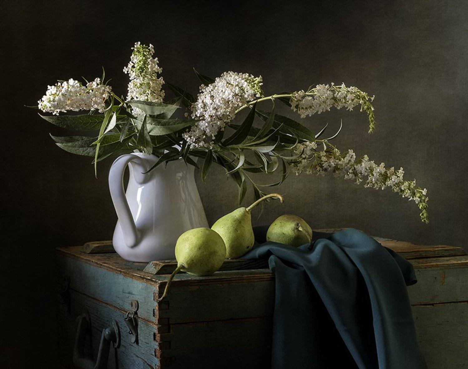натюрморт, цветы, груши, фрукты, still life, Оля