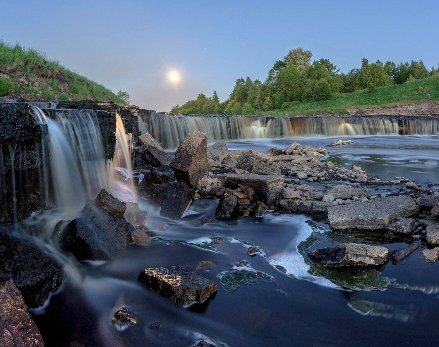 водопад, тосна, гертовский, саблинский, тосненский, луна, Павел Ващенков