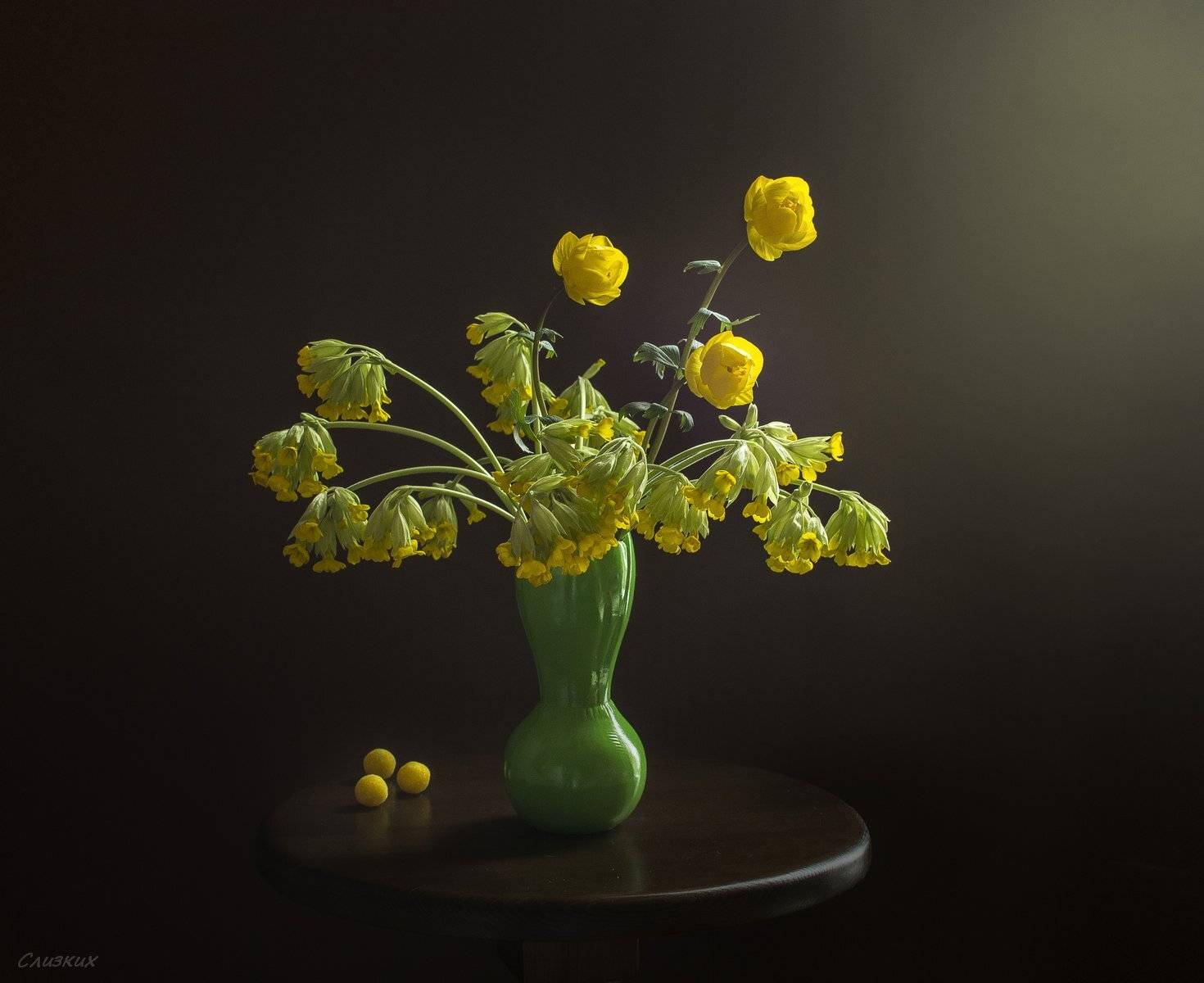 натюрморт, примула,ваза,весна, карамель, Инаида