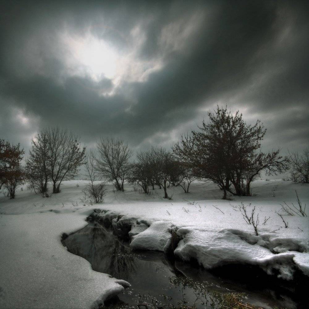 март, весна, снег, Петриченко Валерий