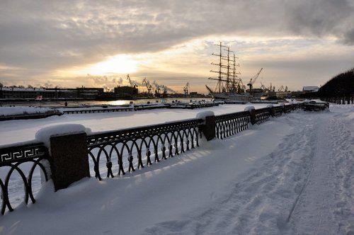 Зима в Морском городе