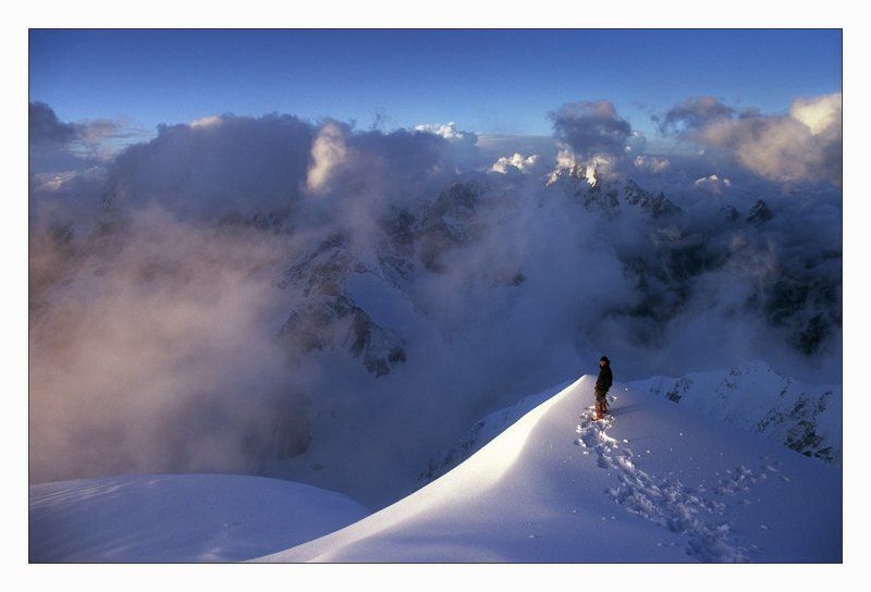 безенги, шхара, кавказ, горы, закат, альпинизм Вечер. На Шхаре. фото превью