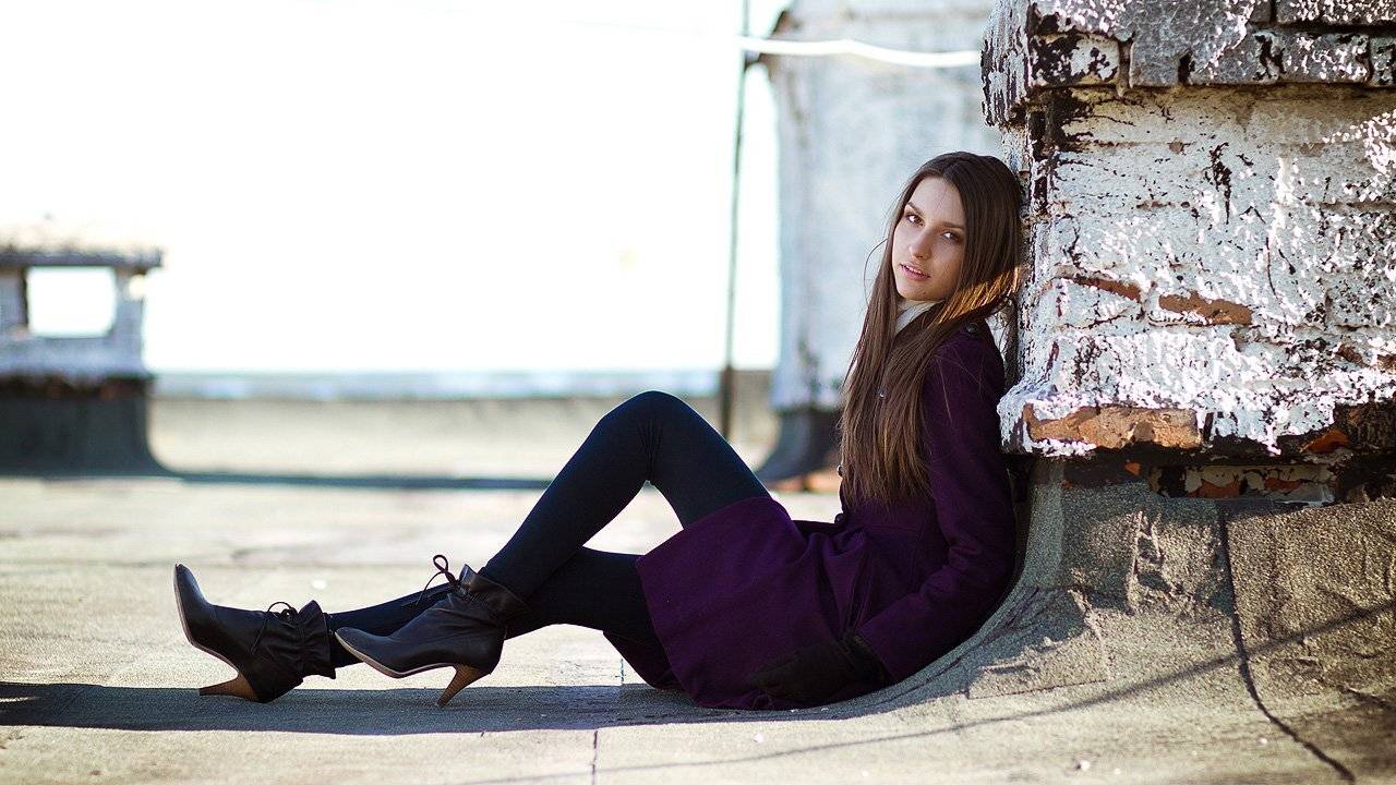 девушка, крыша, портрет, Никита