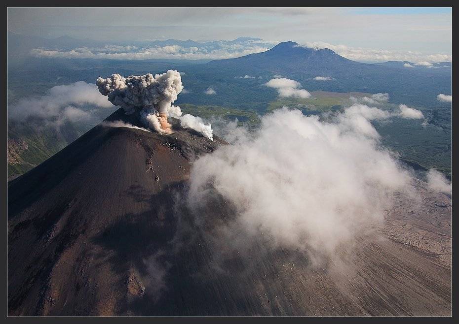 камчатка,извержение вулкана карымский., Сергей Захаров.