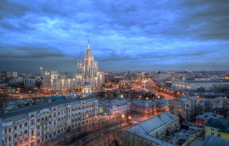ночь, город, пейзаж Night City фото превью