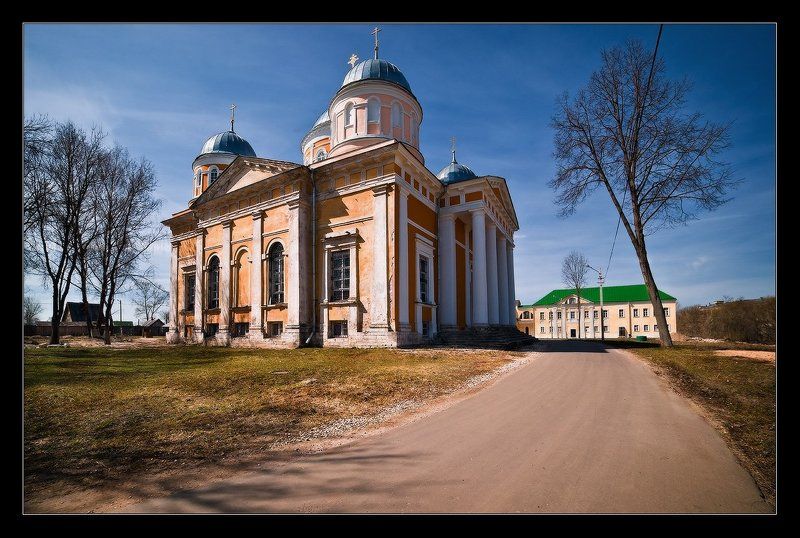 монастырь, утро, храм *** фото превью
