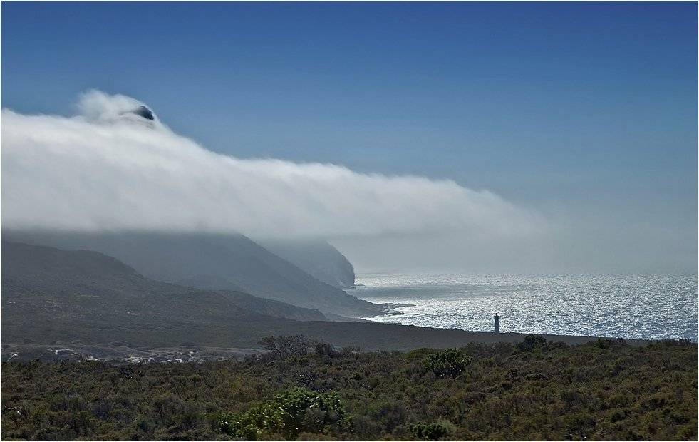 африка, юар, мыс доброй надежды, облака, горы, залив,, Сергей Гаспарян