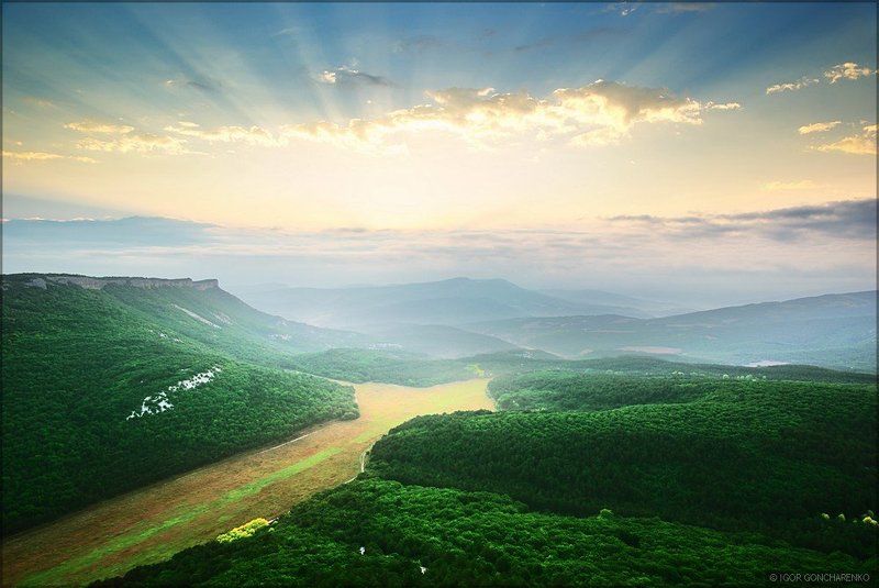 пейзаж, крым, горы, мангуп Утренее благо фото превью