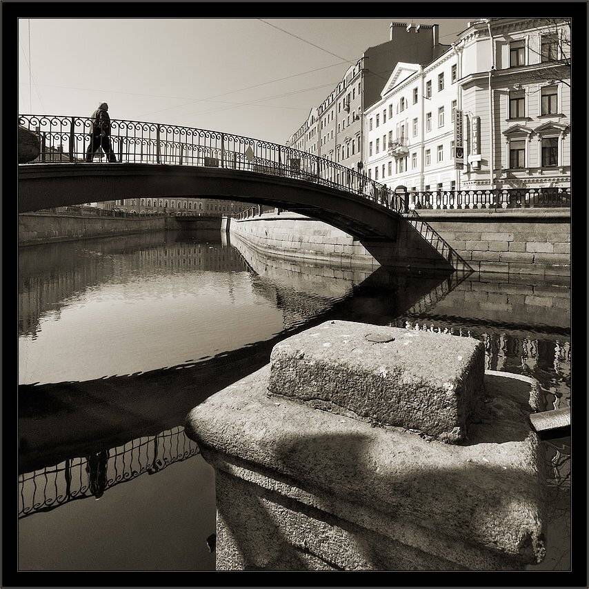 петербург, центр, канал грибоедова, чб, сепия, квадрат, Kirill Shapovalov