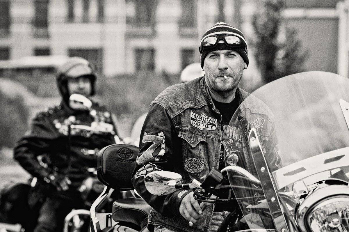 байкер, мотоцикл, байк, жанр, портрет, чб, Ростислав Росицкий