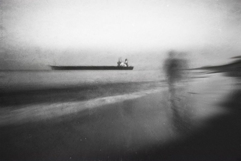 море,прилив,отлив,человек,силуэт,призрак,корабль,корабли,владимир,шипулин То, чего не было... фото превью