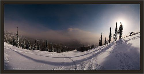 Утро на трассе горы Зеленая