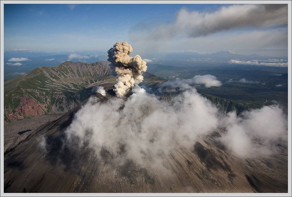 камчатка,извержение вулкана карымский., Сергей Захаров.