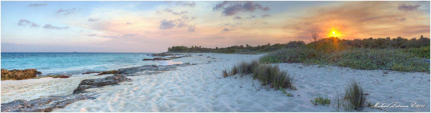 sea, girl, beach, sunset, sund, jungle, Michael Latman
