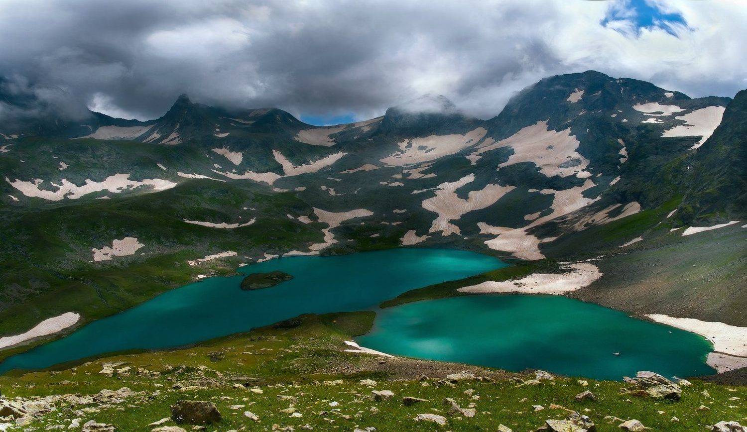 горы, кавказ, озера, ФЁДОР