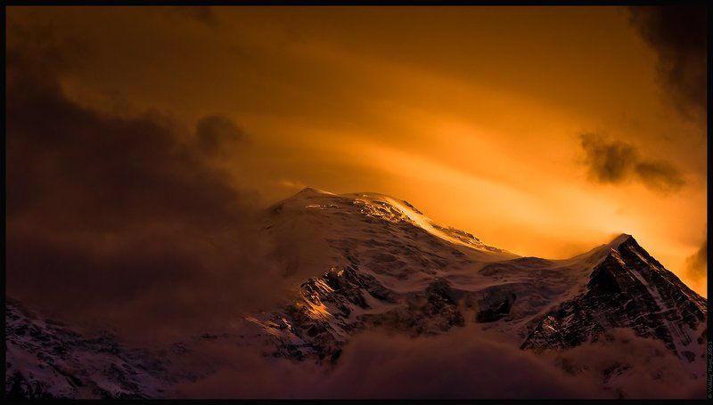 горы, франция, альпы, свобода, облака, закат, путь, выбор, монблан, лед, снег Дикая прелесть заката фото превью