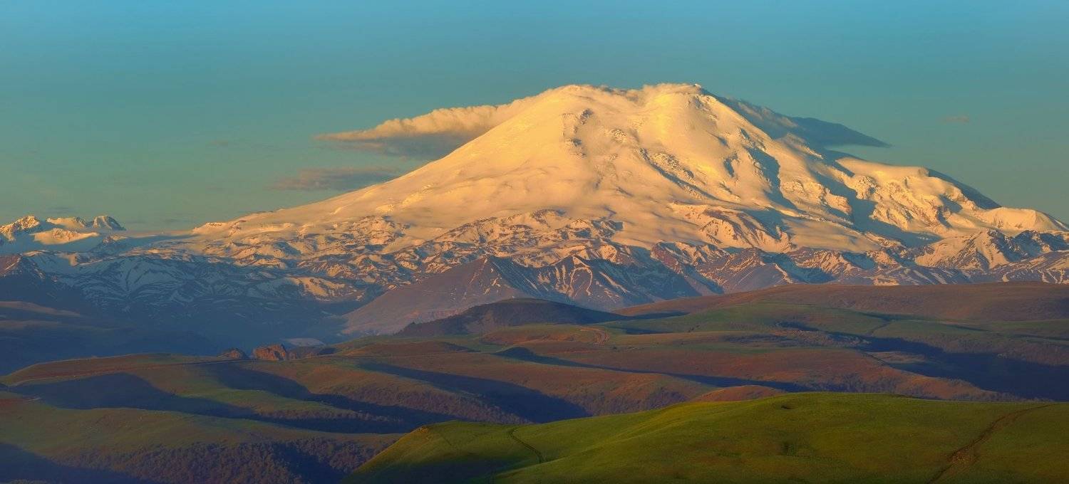 горы лето рассвет эльбрус, Александр Жарников