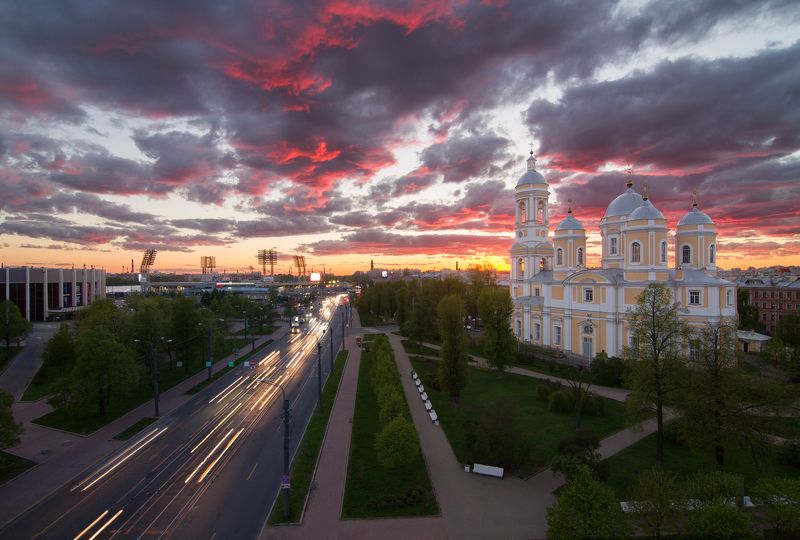 санкт-петербург, россия, городской пейзаж,  Князь-Владимирский собор фото превью