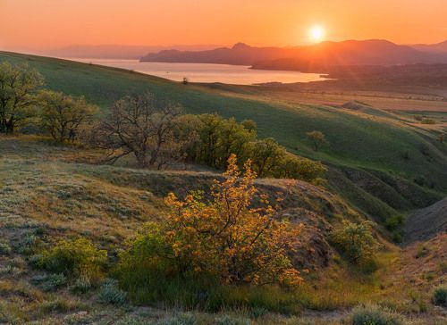 Вид с мыса Меганом. Крым. 