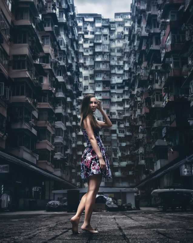 гонконг, город, девушка Берега кисельные фото превью