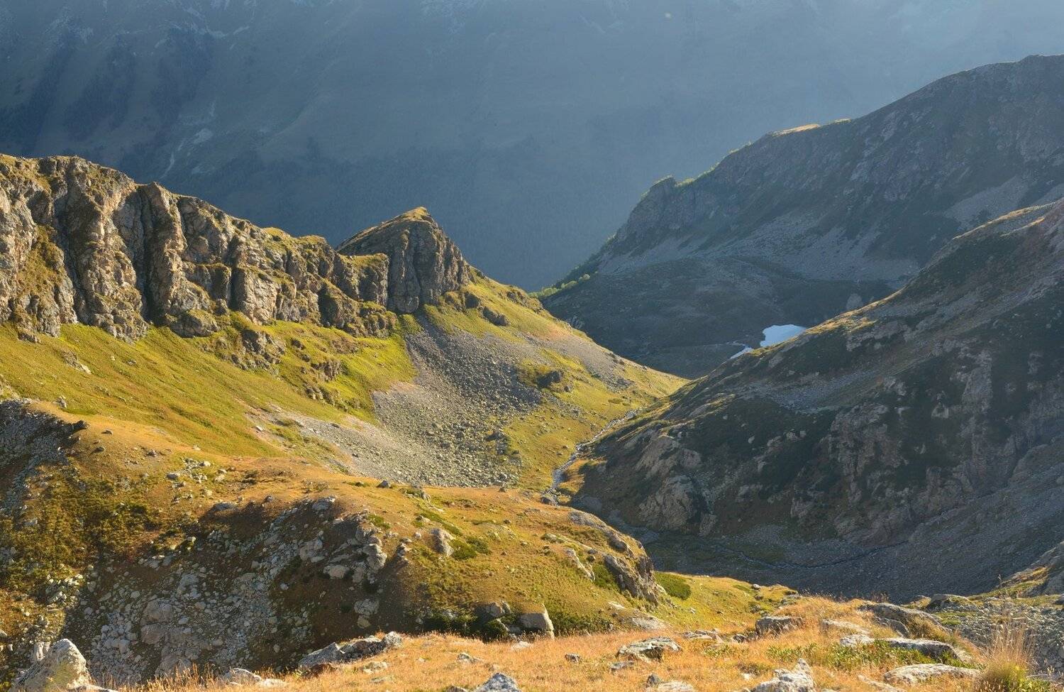 горы осень утро архыз, Александр Жарников